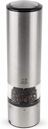 PEUGEOT Elis Sense set macina sale/pepe elettrico, altezza: 20 cm, acciaio inox, argento Macinini e affettatrici Naty Shop Pfeffermühle