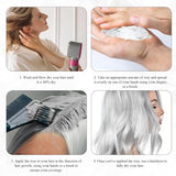 Tintura per capelli Grigio Argento Crema Colorante Per Capelli Grigio Argento Naturale, Crema Colorante Per Capelli Grigio Grigio Argento, Crema Colorante Per Capelli Naturale Grigio Argento Tinta Per Capelli Grigia per tutti i tipi di capelli con 1 Massaggiatore Del Cuoio Capelluto (100ml) Tinture per capelli Naty Shop