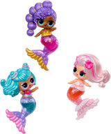 LOL Sorpresa! Sirene Makeover Magic Tots - Vero lucidalabbra per te e la tua bambola per realizzare, mescolare e creare trucchi, Divertente gioco con l'acqua, 6 bambole da collezionare - Dai 4 anni in su