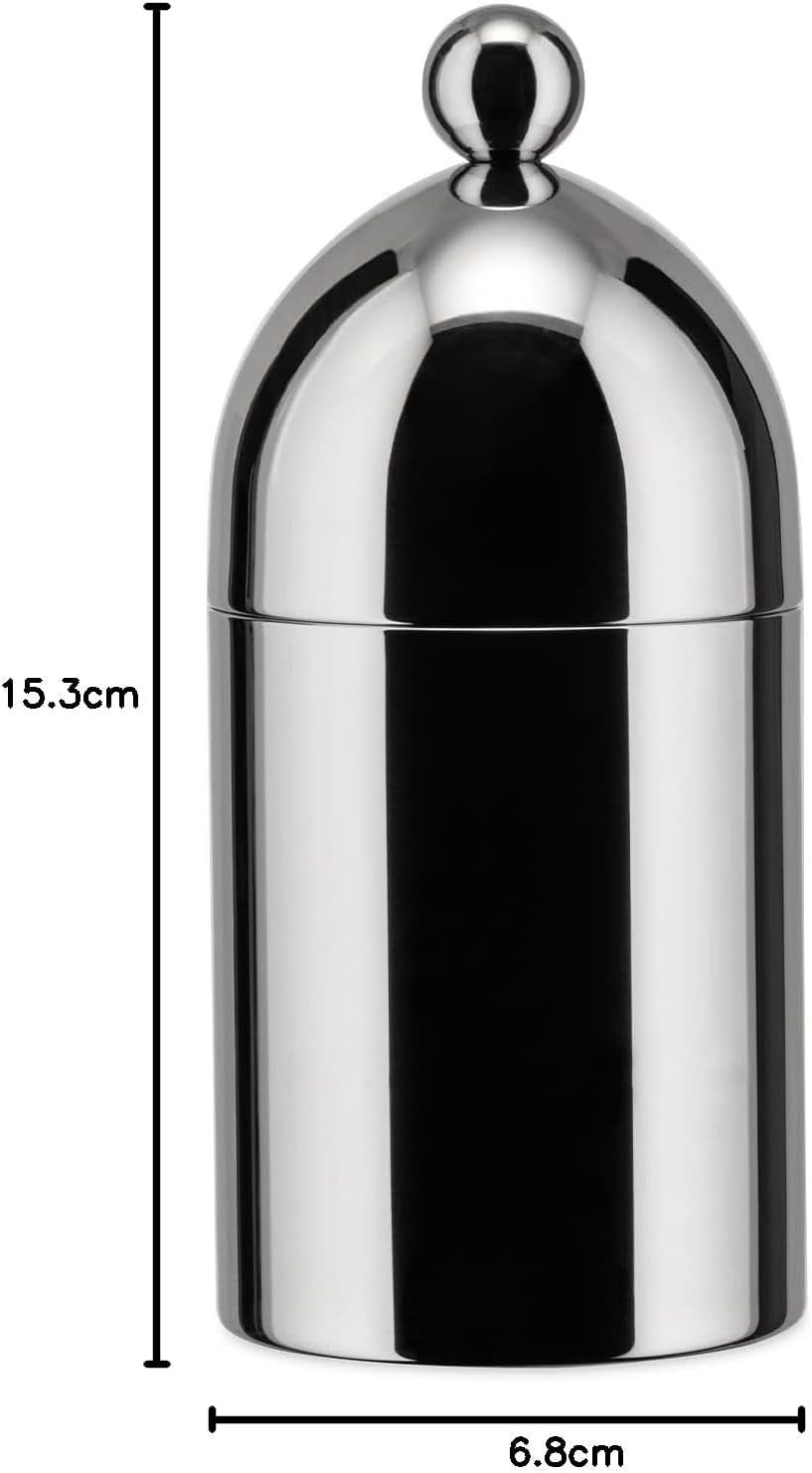 Teiera con cucchiaino Alessi 90024, realizzata in acciaio inossidabile 18/10, lucidata a specchio