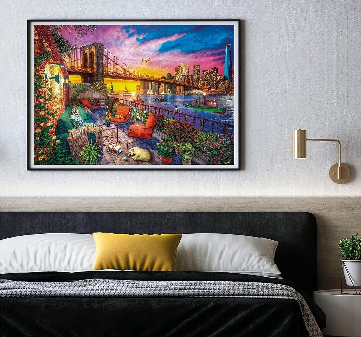 Clementoni - Collezione 33552 - Manhattan Balcony Sunset, Puzzle 3000 pezzi per adulti e bambini 10 anni, gioco di abilità per tutta la famiglia Puzzle Naty Shop