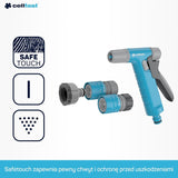 Set tubi da giardino Cellfast Ideal, robusto, flessibile, 4 strati, irrigatore, resistente ai raggi UV e alle alghe, tecnologia Reach, 27 bar, -20/+60° a breve termine, 1/2 pollice, 20 m