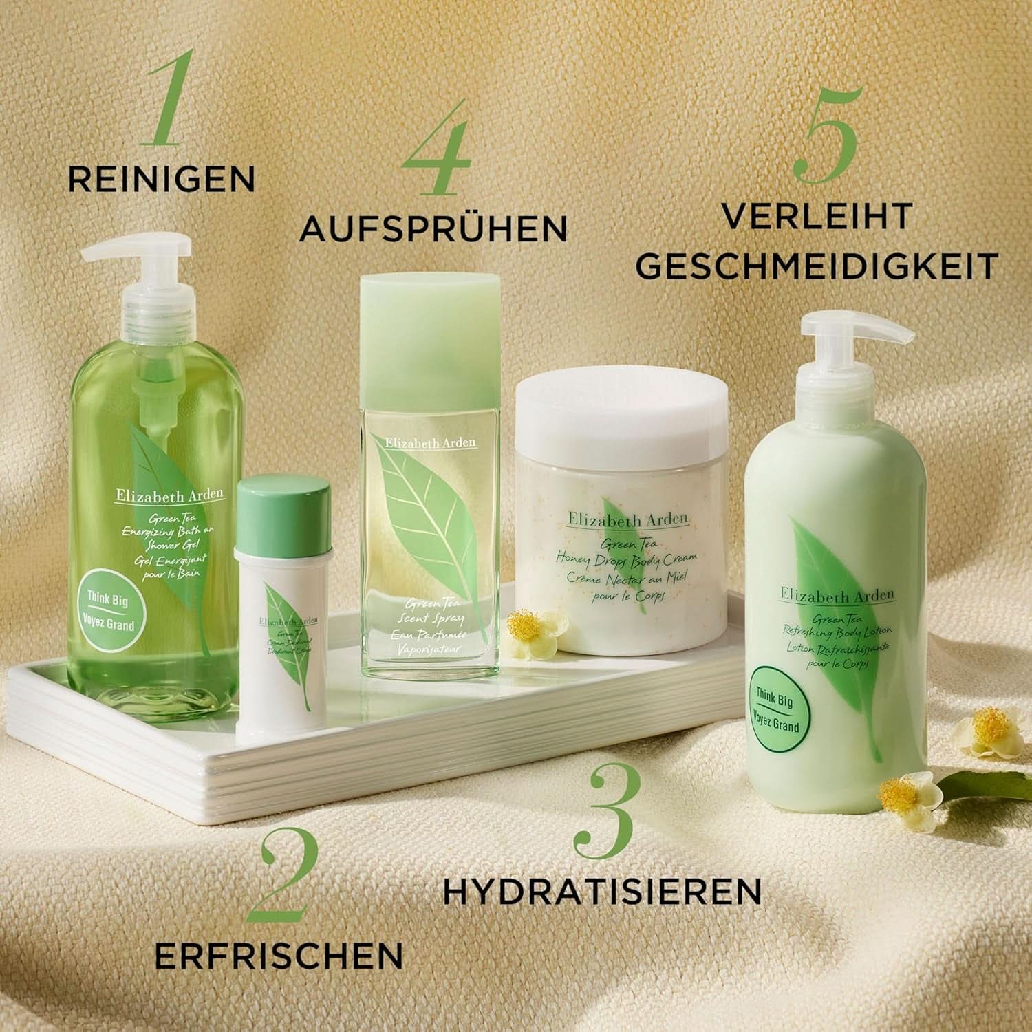 Elizabeth Arden - lozione corpo rinfrescante con profumo di estratto di tè verde, 500 ml Doccia e bagno Naty Shop