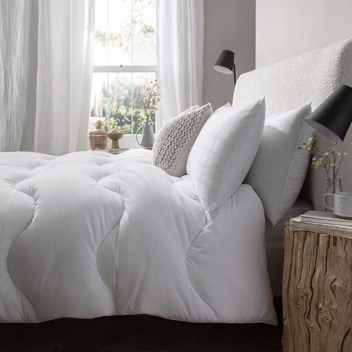 Piumino Allergy Defence, 4.5 Tog, realizzato con materiali riciclati, anallergico e ipoallergenico, letto Super King Size Piumini e Trapunte Naty Shop