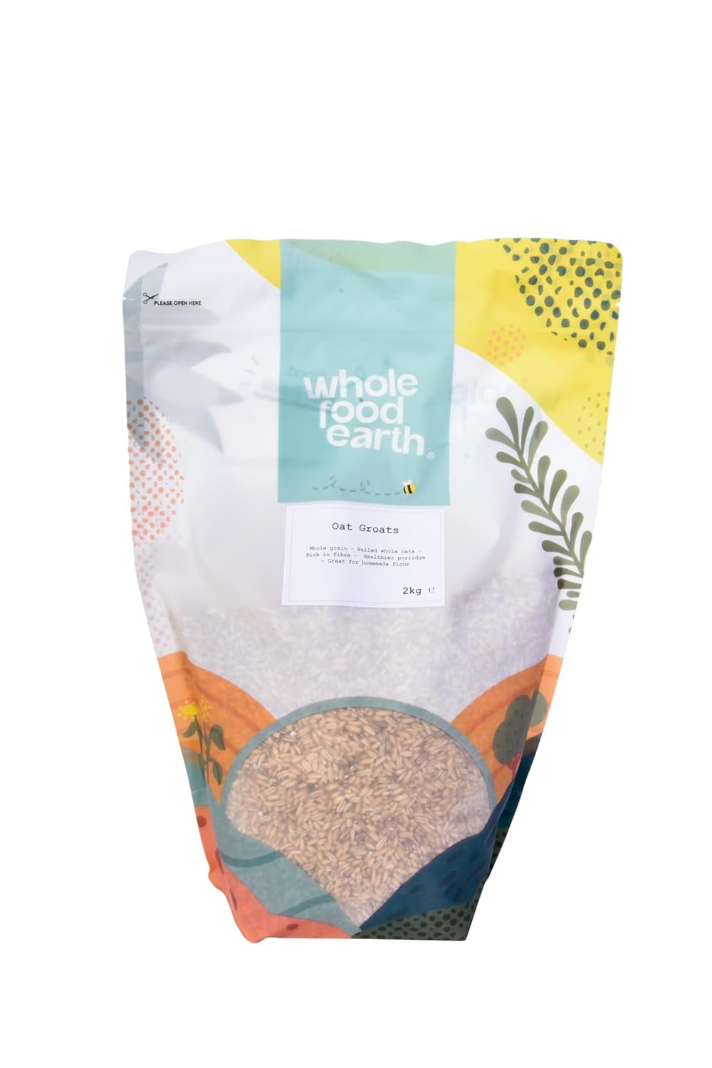 Semola d'Avena Integrale Terra 2 kg | Non OGM | Naturale | Ricco di fibre