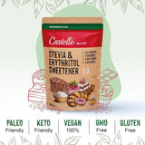 Dolcificante Stevia + Eritritolo 1:3, 1G = 3G Zucchero, 850 grammi Dolcificanti Naty Shop