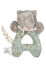Lilly Cat Sterntaler Catch Toy - Giocattolo per attività motoria con sonaglio, tocco e gioco - Peluche per neonati e bambini con sonaglio come amico fedele - Giocattolo per bambini in morbido tessuto grigio Bebe Naty Shop Toys