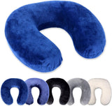 Cuscino per il collo Rocco eK, 4 colori disponibili, Cuscino da viaggio, Cuscino di supporto per il collo, Cuscino di supporto per il collo ortopedico, Memory Foam