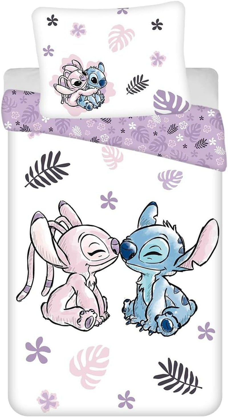Biancheria da letto reversibile Disney Stitch 100% cotone - Titolo predefinito Kids Naty Shop