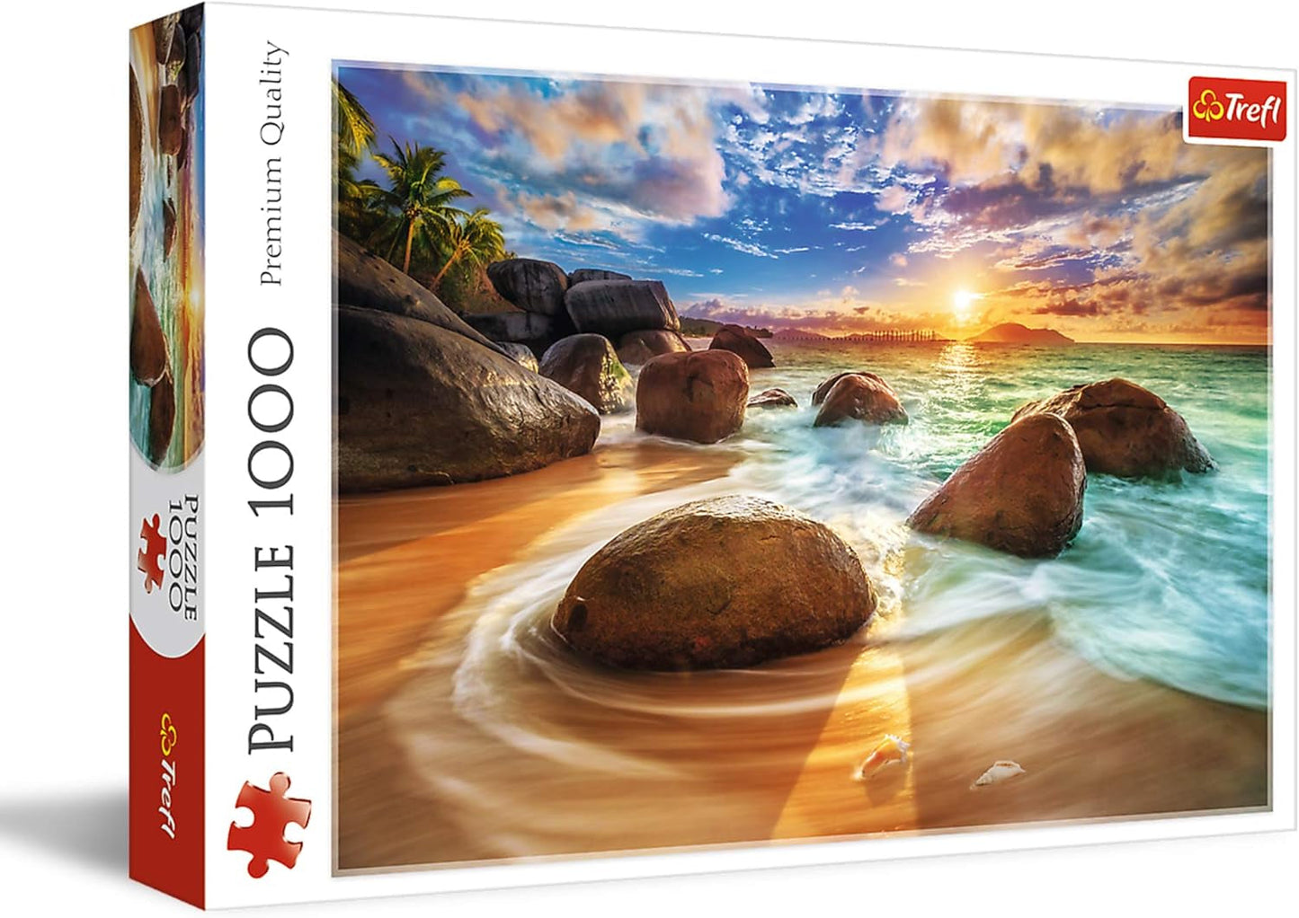 Trefl TR10461 Samudra Beach, India Puzzle da 1000 pezzi di qualità premium per adulti e bambini 12+, puzzle colorato Naty Shop Titolo predefinito