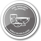 Barattolo di marmellata di anatra EDZARD (Ø 10 cm) in argento e vetro - Scatola e cucchiaio - Ciotola, contenitore per lo zucchero, formaggio - Barattolo di marmellata con coperchio, contenitore con coperchio, confezione regalo con serratura