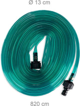 Relaxdays Tubo Irrigazione Tubo da Giardino Piatto con Fori Pronto per Il Collegamento 8 Metri Verde 1 Pezzo in Plastica