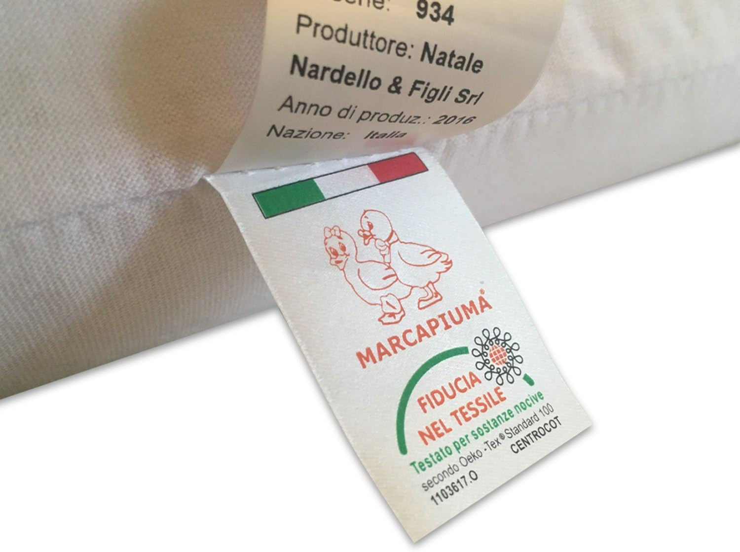Guanciale in lattice naturale Modello Doppia Onda - Guanciale in lattice traforato Ultra traspirante Recupero naturale e sano - Massimo comfort Ergonomico Antibatterico - 100% Made in Italy Guanciali standard Naty Shop