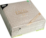 Papstar, 50 tovaglioli "ROYAL Collection" piega 1/4 40 cm x 40 cm grigio "Casali", #84889 (confezione da 2)