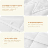 Good Nite Piumino Doppio, 4.5 Tog, Piumino Estivo, Piumino Doppio, Bianco, Trapunta, Poliestere, Morbido E Leggero E Lavabile In Lavatrice Con Fasce Angolari (Letto Matrimoniale 200 X 200 Cm) Coperte e Trapunte Naty Shop