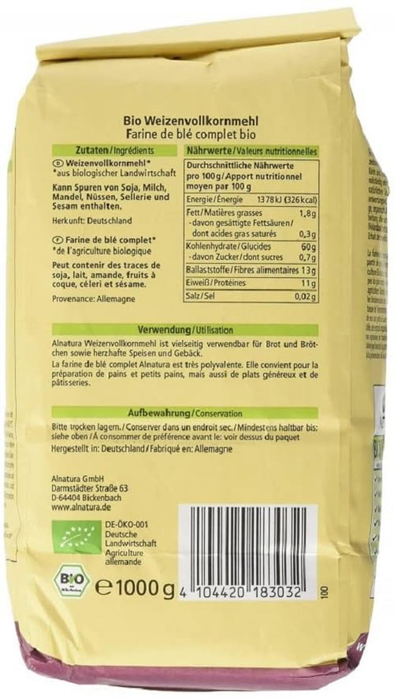 Farina integrale biologica, 1 kg