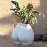 Vaso per corpo artificiale, vaso da fiori per corpo femminile con fori di drenaggio, vaso da fiori moderno in resina, design boho moderno, pianta artificiale in vaso per arredamento interno
