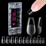 Tipi di unghie in gel medio ballerina da 504 pezzi: punte in gel per unghie PMMA Unghie finte Estensioni per unghie Unghie artificiali 12 dimensioni