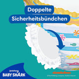 Pannolini da bagno usa e getta Pampers Splashers Baby Shark in edizione limitata 4-5, 11, 9 kg-15 kg, per una protezione sicura in acqua