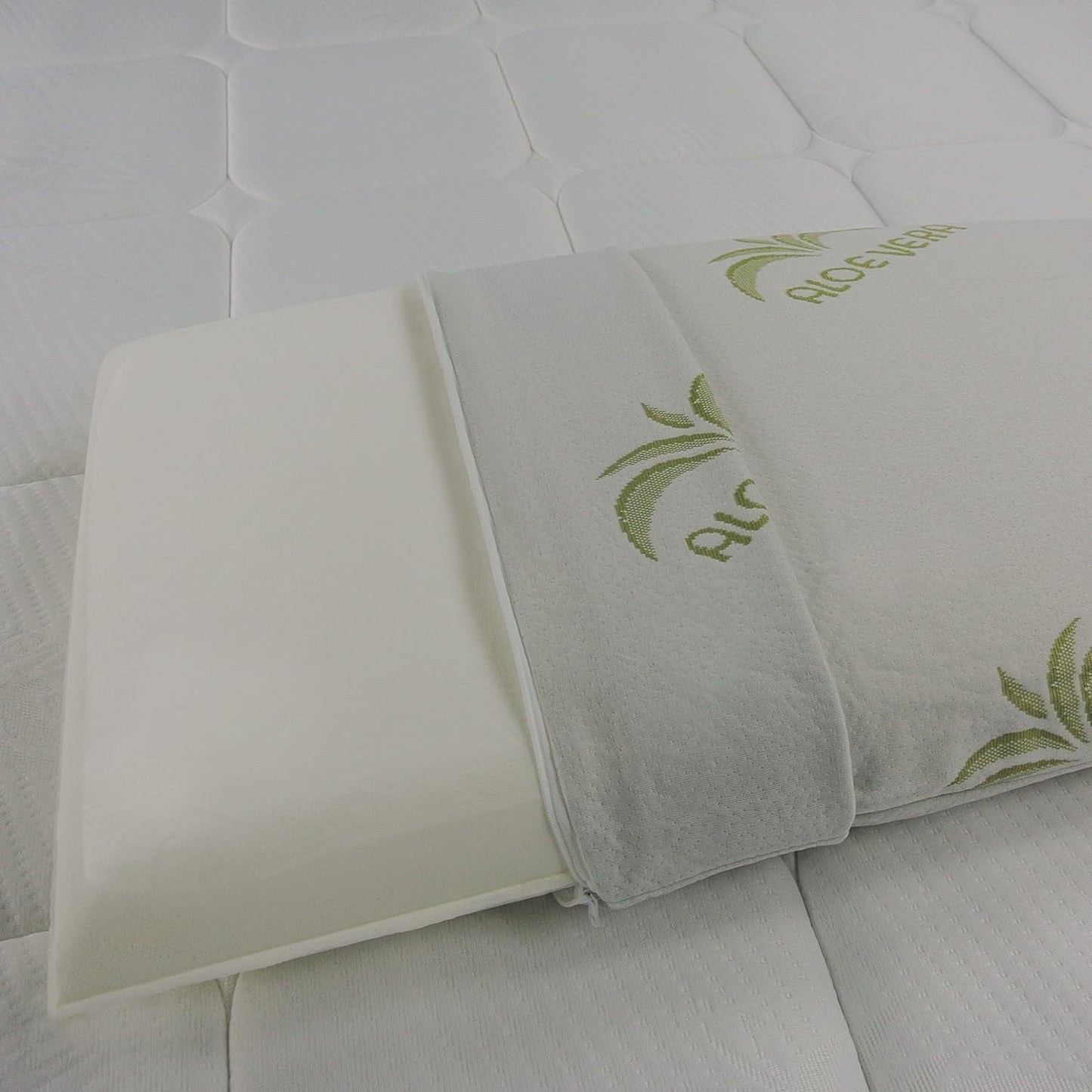 Cuscino portasapone in memory foam con fodera in aloe vera Cuscini standard Naty Shop