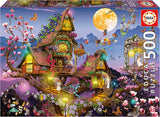 Educa - Puzzle 500 pezzi per adulti | casa delle fate, puzzle da 500 pezzi per adulti e bambini da 11 anni, fantasia, fiabe, fate (19554) Puzzle Naty Shop Titolo predefinito