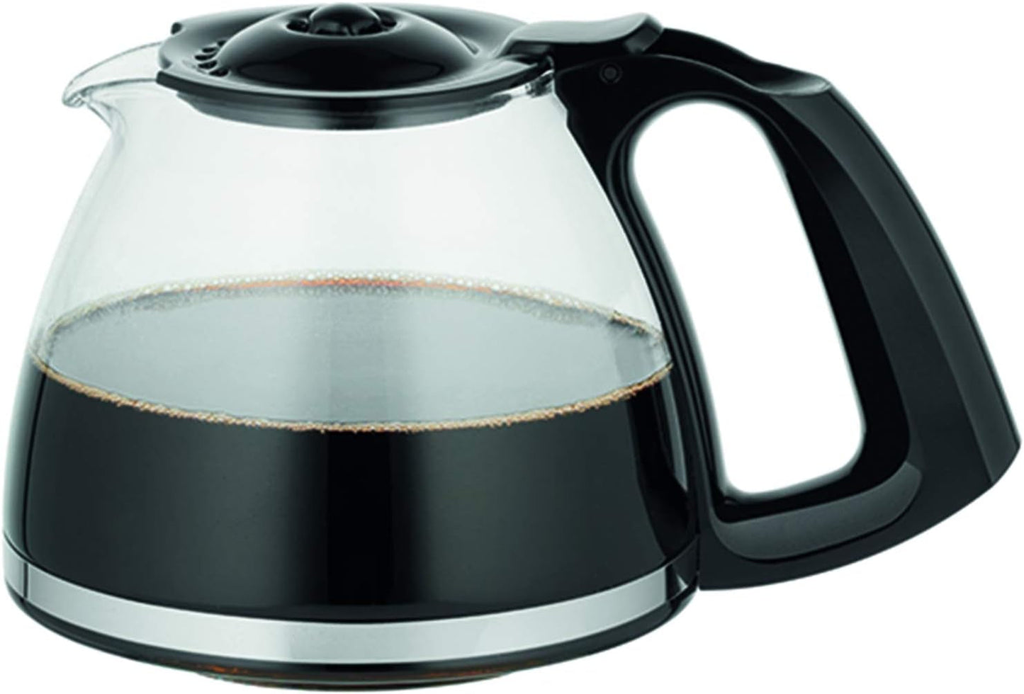Macchina per caffè espresso Subito con filtro, caraffa in vetro, 10-15 tazze, capacità 1,25 l, funzione di spegnimento automatico, filtro rimovibile, indicatore del livello dell'acqua, acciaio inossidabile, rosso/nero, FG360D