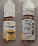 Colorante alimentare Wenburg, glitter, 11 ml, concentrato, prodotto in UE, liquido. Per colorare impasti, bevande, aromi, slime - colorante alimentare glitter oro - colorante torta oro - glitter oro