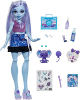 Monster High Self-Scare Secrets Abbey Bominable bambola e set di accessori con 13 sorprese realistiche come l'henné, disegni e uncinetto JHK44