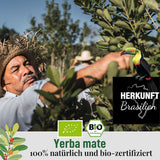 ORIGEENS BIO YERBA MATE alle arance 200 G - Tè fruttato I Tè Yerba Mate biologico non tostato, senza gambi e polvere I Bevanda energizzante e disintossicante