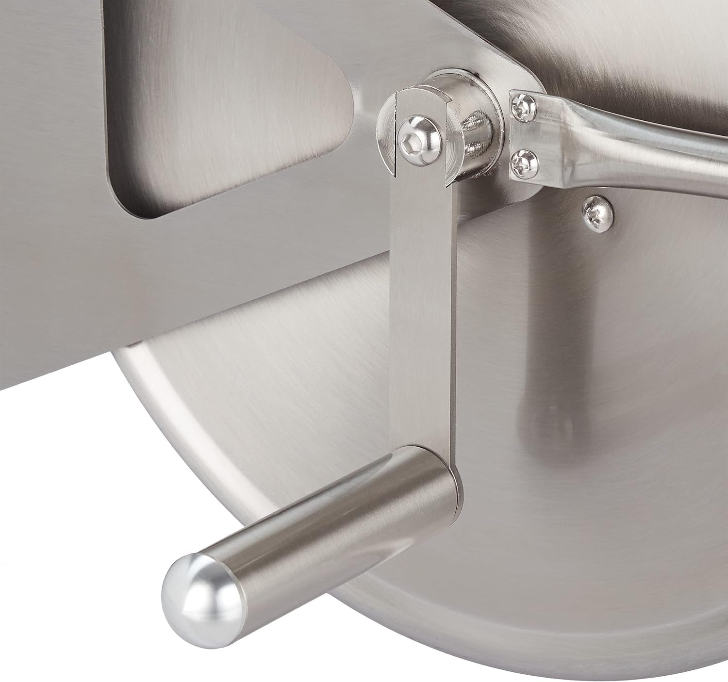 Relaxdays Avvolgitubo in Acciaio Inox, Avvolgitubo Vuoto, Montaggio a Pavimento e a Parete, per Tubo da Giardino da 40 m, Avvolgitubo, Argento, 43,5 x 43,5 x 31,5 cm