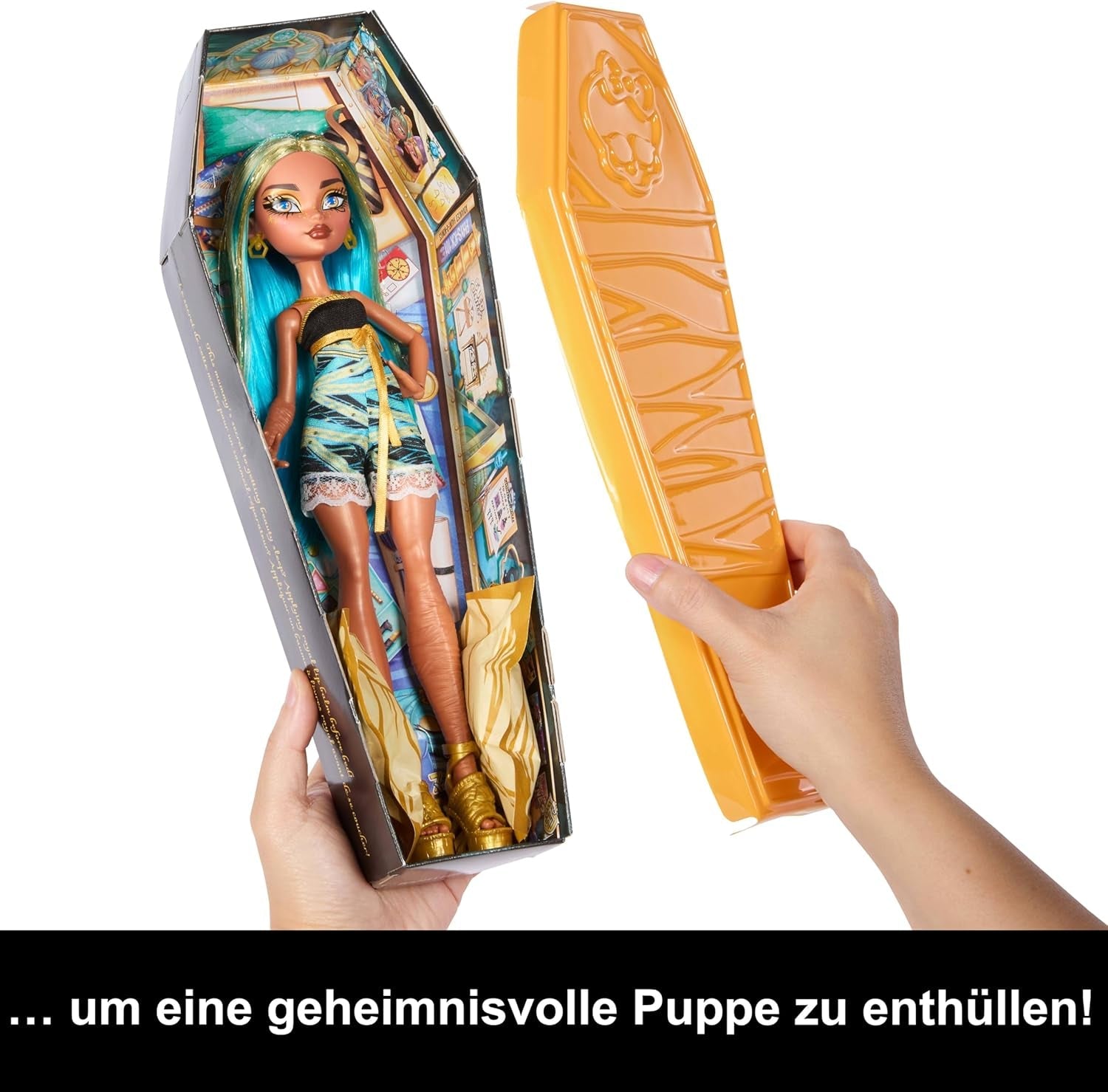 Bambole e accessori Monster High Buried Secrets, accogliente tema Creepover con una bambola misteriosa e 5 sorprese unboxing (le cifre possono variare), HYV64