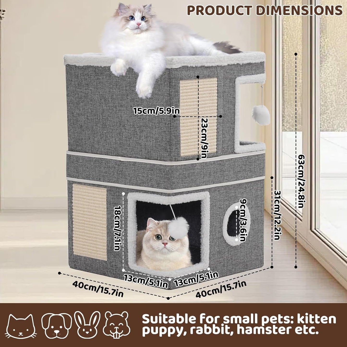 Coperte e Arredi, Animali Domestici, Grotte e Casette, Gatti, Letti per gatti, Gatti - Letti, materassi
