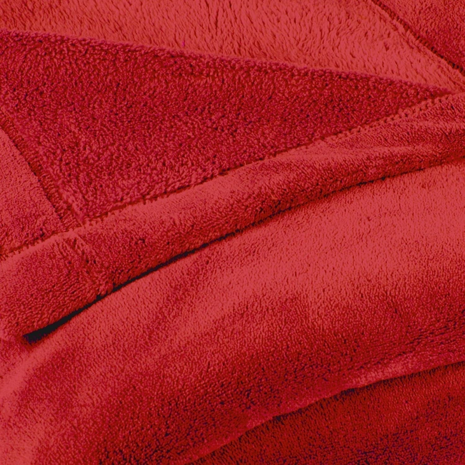 Celinatex soffice coperta XXL 220 X 240 cm rossa coperta per divano coperta calda morbida microfibra in pile Oeko-Tex Montreal Letti e coperte Besuche den CelinaTex-Store
