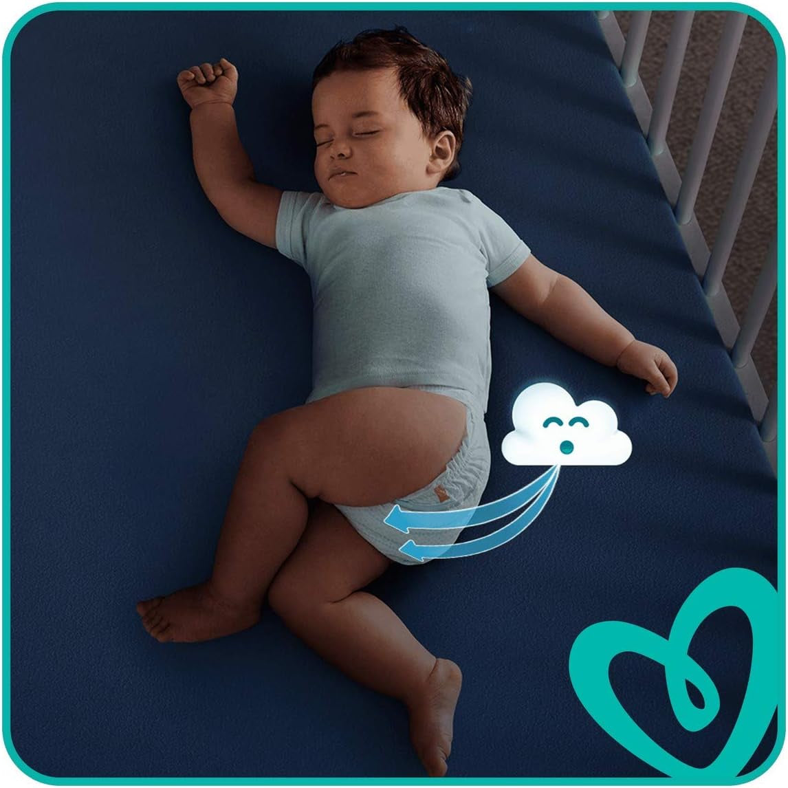 Pannolini Pampers 81657566 Pantaloni Baby-Dry, bianchi