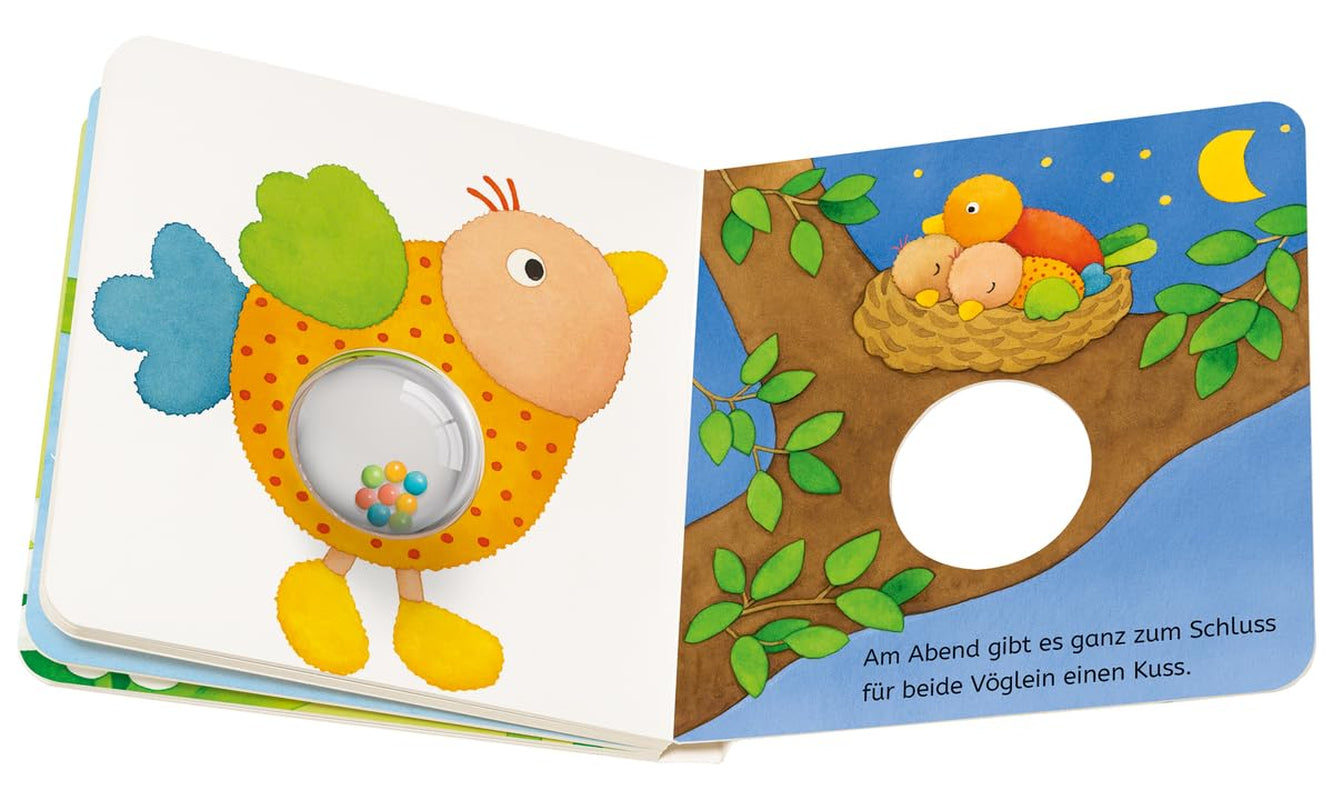 I miei animali colorati con campanelli Ri-Ra - libro con campanelli per neonati dai 6 mesi, libro per bambini, libro da gioco: dai 6 mesi Jucarii Bebe Naty Shop