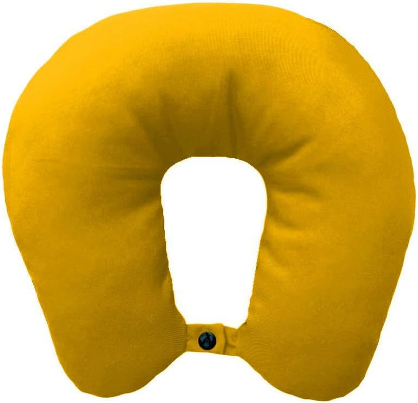 Lemos Home Cuscino per il collo con imbottitura in microfibra, cuscino di supporto per il collo, comodo cuscino da viaggio per aereo, auto, ufficio, ideale per campeggio, vacanze e gadget da viaggio (verde menta)