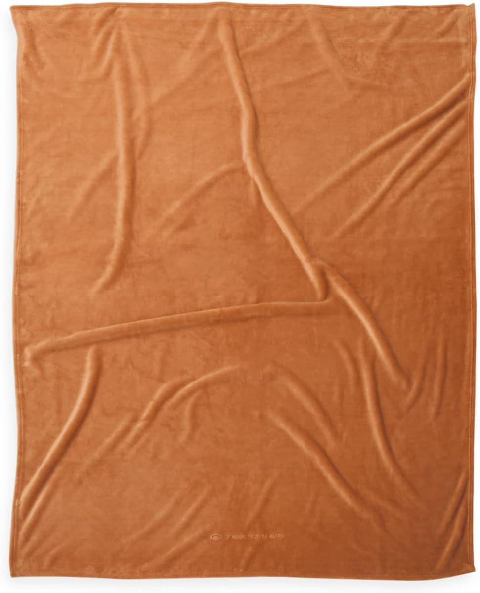 TOM TAILOR Coperta Wellsoft, 150X200 Cm, 100% Poliestere/ Wellsoft, ricamato con logo, WELLSOFT BLANKET Arancione (Warm Coral) Coperte e trapunte Naty Shop Arancione 150X200 Cm