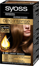 Syoss Oleo Intense Coloration 5-86 Sweet Brown Confezione da 3 (3 x 1 pezzo) Naty Shop Tinture per capelli Castano 1 pezzo (3 confezioni)