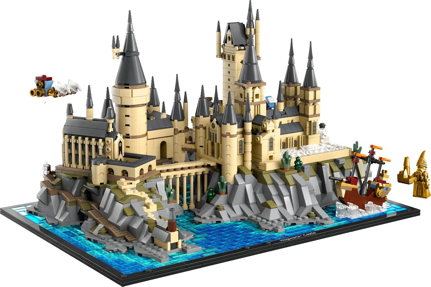Castello di Hogwarts LEGO Harry Potter con le ali del castello - set da collezione per adulti comprendente torre principale e torre astronomica, camera dei segreti e minifigure dell'architetto - regalo per donne - 76419 Set da costruzione Besuche den LEGO-Store