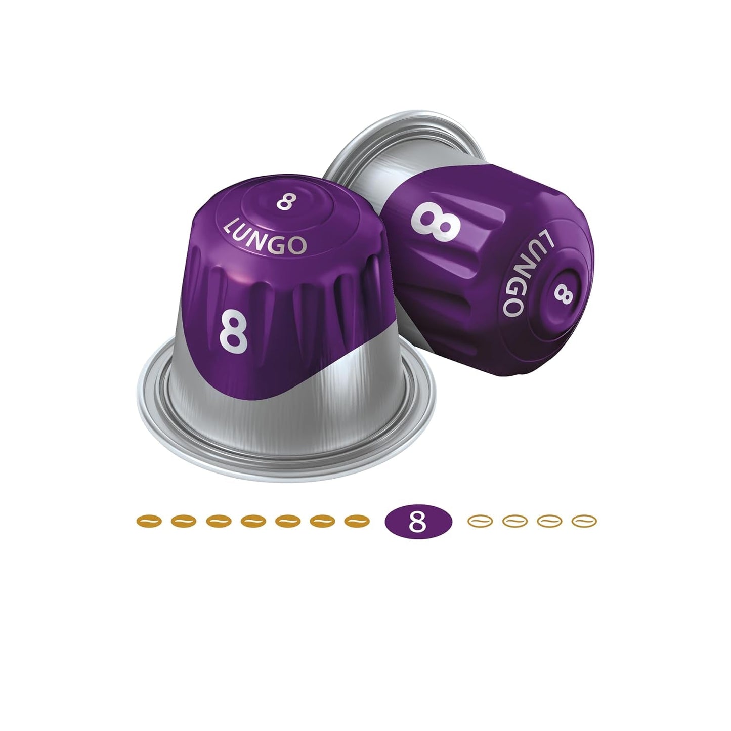 Jacobs Kaffeekapseln Lungo Intenso, Intensität 8/12, 10 x 20 Getränke, Nespresso* compatibile Kaffee Kapseln, 200 Kapseln