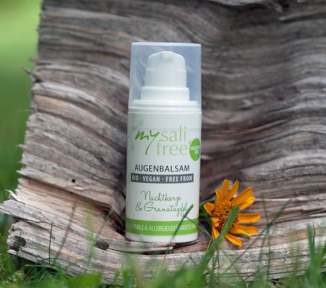 Mysalifree BIO EYE BALM, crema intensiva antirughe contorno occhi per pelli sensibili, con melograno e ocra, 15 ml Cosmetici e Beauty Naty Shop