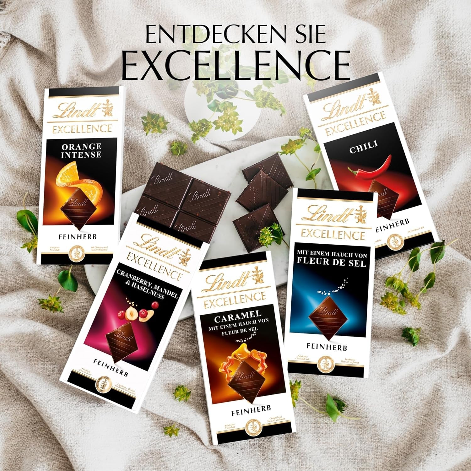 Lindt EXCELLENCE Caramello e Sale Marino - Cioccolato Fondente | Barretta 100g | Con Caramello e Sale Marino (Fleur de Sel) | Gusto intenso di cacao | Cioccolato fondente