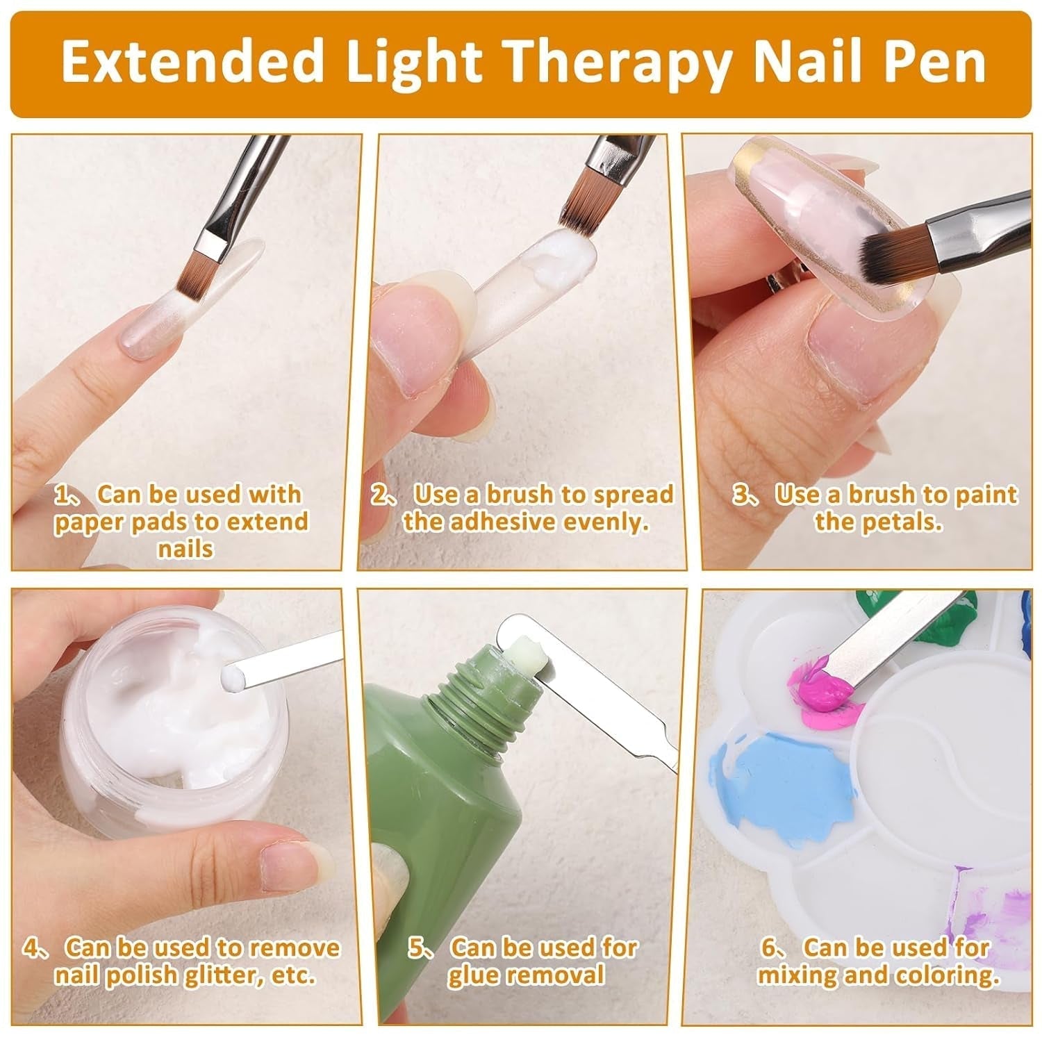 Set di 10 pinsel per nail art, pennelli per nail art Braun Pinsel per design per unghie Nageldesign Pinselfür Gelnägelfür Heimwerker Maniküre Salon Zuhause Nailpinsel Set