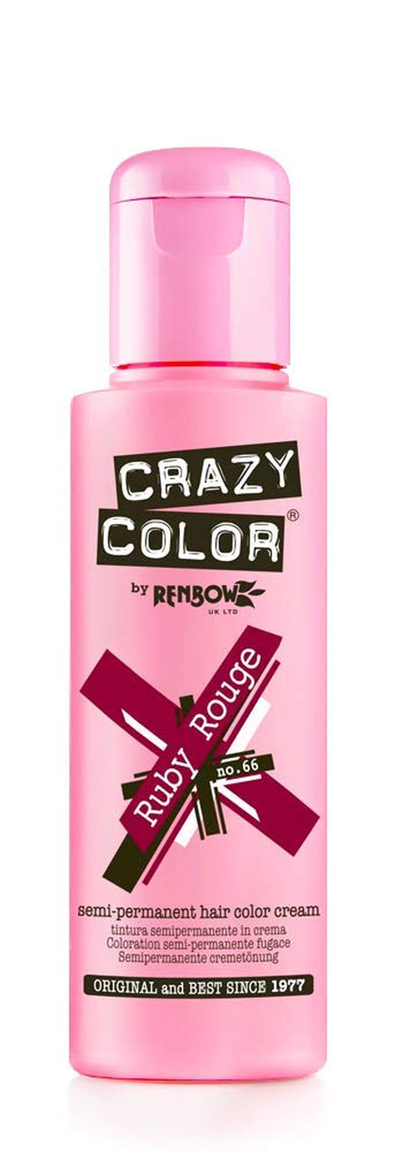 GO TOXIC Crema colorante semipermanente UV per capelli, 100 ml (1 confezione) Naty Shop Tintura per capelli Rosso rubino 100 ml (1 confezione)