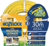 Tubo HOZELOCK - Ultramax 12,5 mm x 30 m, fino al 70% di PVC riciclato, robusto, resistente alle intemperie, antitorsione, resistente alla piegatura e allo schiacciamento, grigio