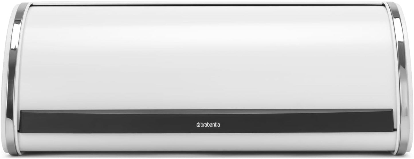Brabantia portapane per panini - Contenitore compatto per pane, bagel e panini sul piano di lavoro, con coperchio piatto, acciaio resistente - misura media - nero opaco Contenitori per alimenti Naty Shop Soft beige L
