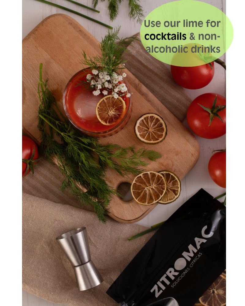 200gr Lime essiccato per cocktail|frutta secca per cocktail senza zucchero, decorazioni, dolci, Natale, bevande, tè|100% naturale Fette di lime essiccate per gin, cocktail serali Prodotti disidratati Naty Shop