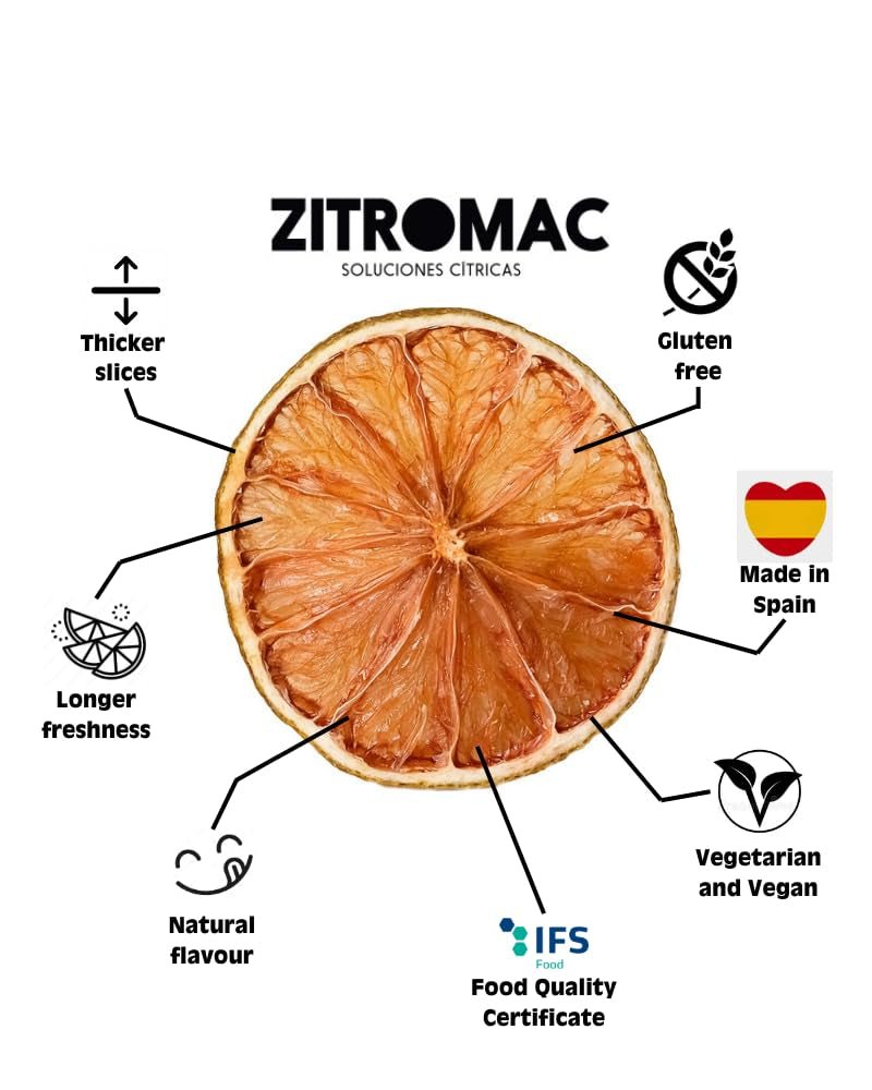 200gr Lime essiccato per cocktail|frutta secca per cocktail senza zucchero, decorazioni, dolci, Natale, bevande, tè|100% naturale Fette di lime essiccate per gin, cocktail serali Prodotti disidratati Naty Shop