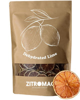 200gr Lime essiccato per cocktail|frutta secca per cocktail senza zucchero, decorazioni, dolci, Natale, bevande, tè|100% naturale Fette di lime essiccate per gin, cocktail serali Prodotti disidratati Naty Shop Limes 100Gr