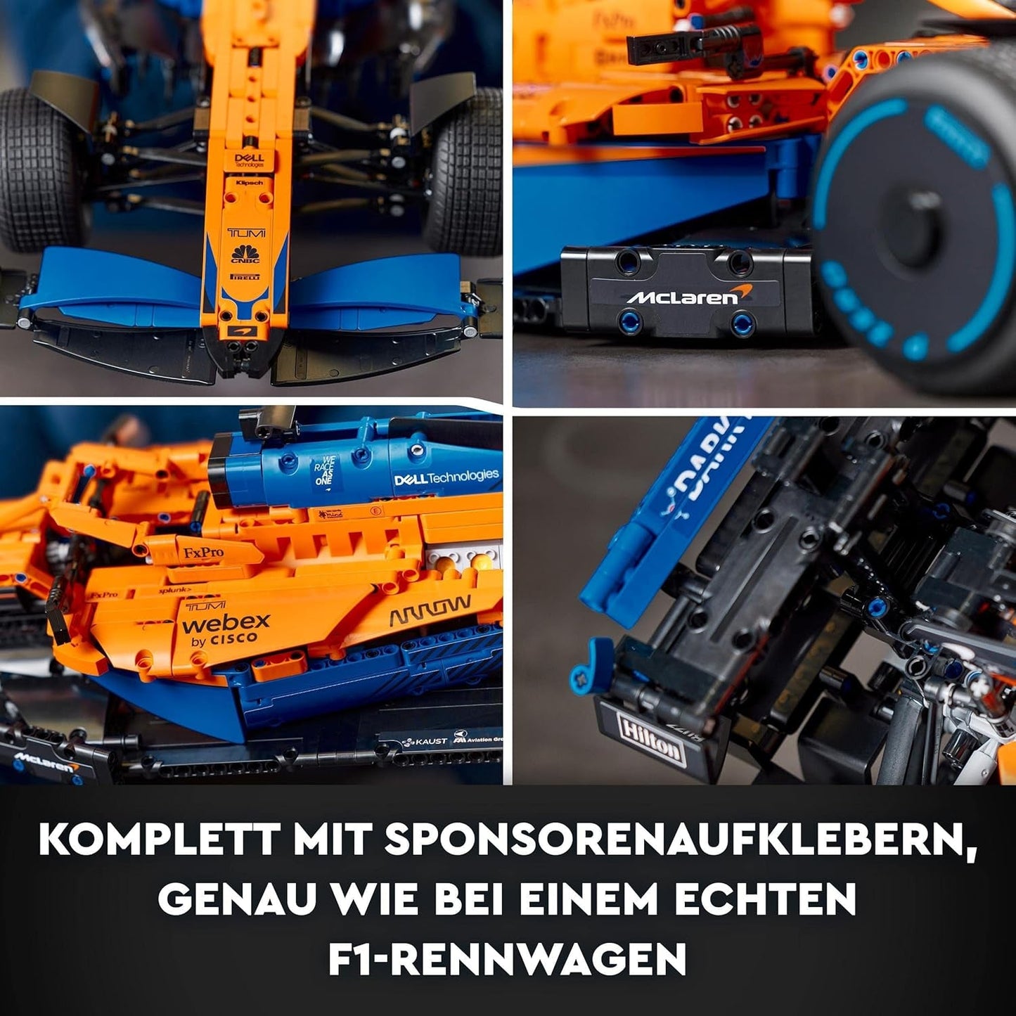 Lego Technic Auto da corsa Mclaren di Formula 1 - Modello F1 per adulti con motore V6 e sterzo - Regalo per appassionati di sport motoristici e collezionisti - 42141 Set di costruzione Besuche den LEGO-Store